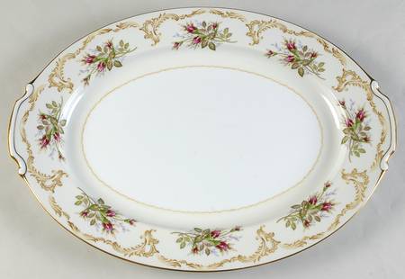 Rose Bud 16" Oval Serving Platter