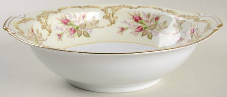 Rose Bud 10" Round Vegetable Bowl