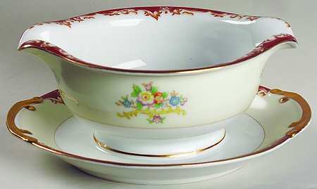 KIK14 Gravy Boat with Attached Underplate