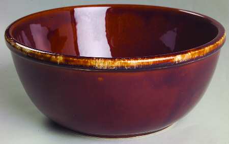 Brown Drip 8" Mixing Bowl by Kathy Kale