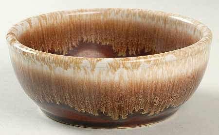 Brown Drip Fruit/Dessert (Sauce) Bowl by Kathy Kale