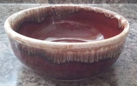 Brown Drip Coupe Soup Bowl