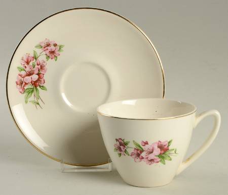 Azalea Flat Cup & Saucer Set