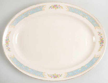 Blue Dawn 15" Oval Serving Platter