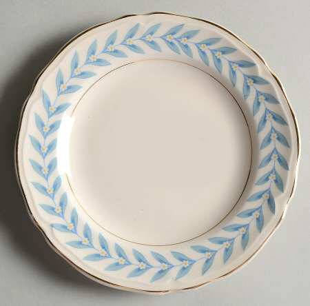 Blue Laurel Bread & Butter Plate
