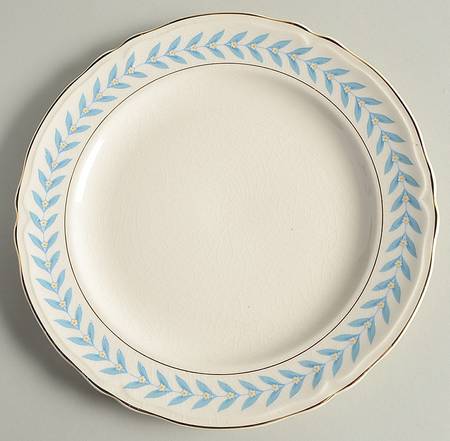 Blue Laurel Luncheon Plate