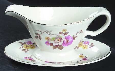 Blossom Time Gravy Boat & Underplate/Relish