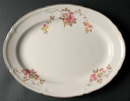 Blossom Time 15" Oval Serving Platter