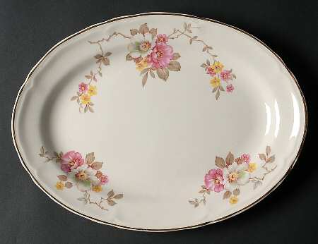 Blossom Time 12" Oval Serving Platter