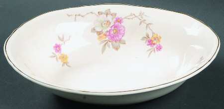 Blossom Time 9" Oval Vegetable Bowl