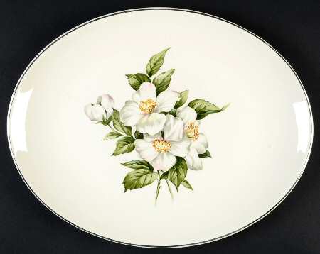 Blossomtime 12" Oval Serving Platter