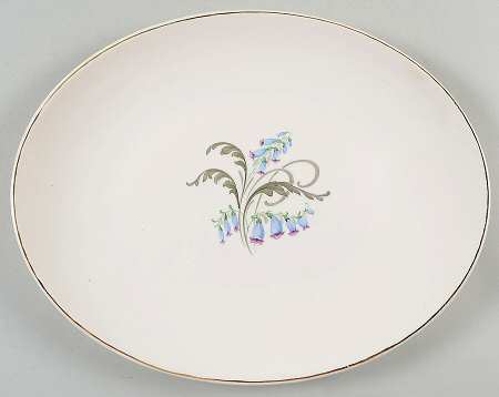 Bluebells 12" Oval Serving Platter