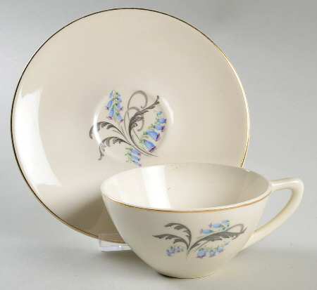 Bluebells Flat Cup & Saucer Set