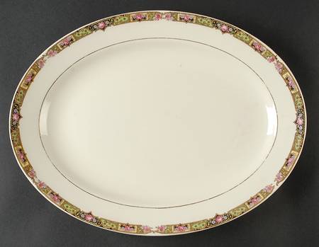 Chartreuse 13" Oval Serving Platter