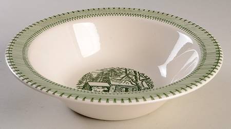 Country Life Green 9" Round Vegetable Bowl