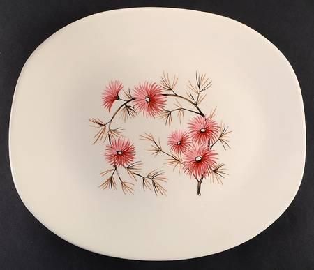 Coral Pine 12" Oval Serving Platter