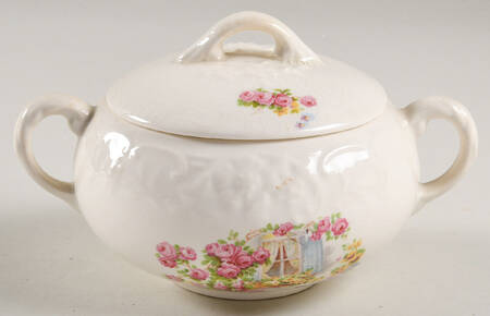 Cottage Window Sugar Bowl & Lid