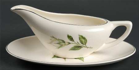 Damask Rose Gravy Boat & Underplate/Relish