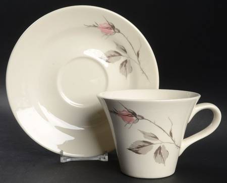 Dawn Rose Flat Cup & Saucer Set