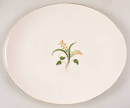 Forsythia 14" Oval Serving Platter