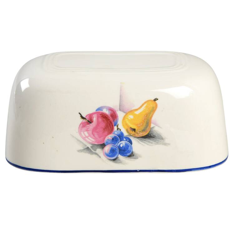 Fruits (Inner Blue Verge) Lid for 1/2 Pound Butter Dish