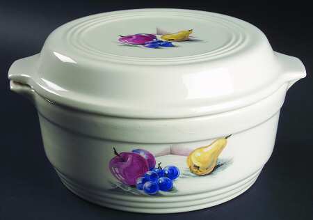 Fruits (Utilityware) 2 Qt Round Covered Casserole