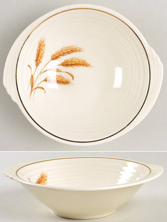 Golden Wheat Rim Cereal Bowl