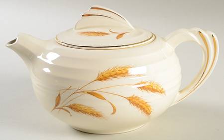Golden Wheat Teapot & Lid