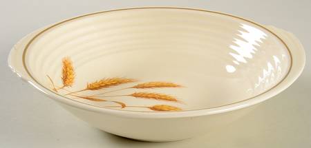 Golden Wheat 9" Round Vegetable Bowl