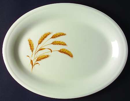 Golden Wheat 13" Oval Serving Platter