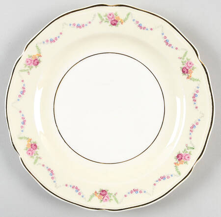 James Floral Festoon Salad Plate