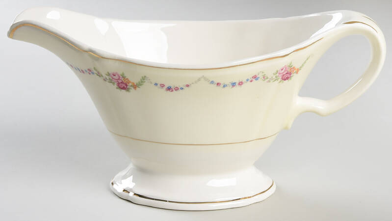 James Floral Festoon Gravy Boat