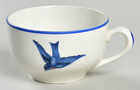 Blue Bird Flat Demitasse Cup