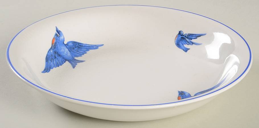 Blue Bird Coupe Soup Bowl