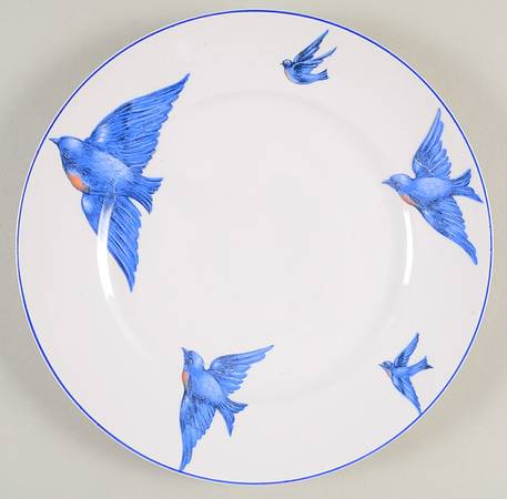 Blue Bird Luncheon Plate