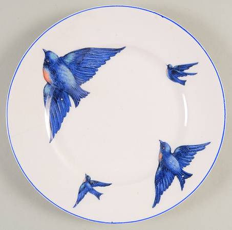 Blue Bird Dessert/Pie Plate