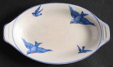 Blue Bird Relish/Gravy Underplate
