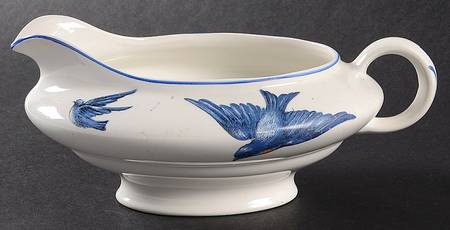Blue Bird Gravy Boat