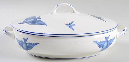 Blue Bird Oval Covered Vegetable