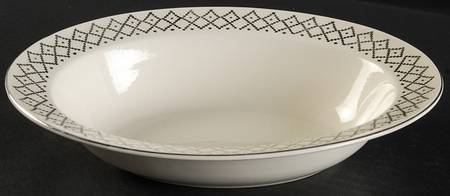 KNO155 9" Oval Vegetable Bowl by Edwin Knowles