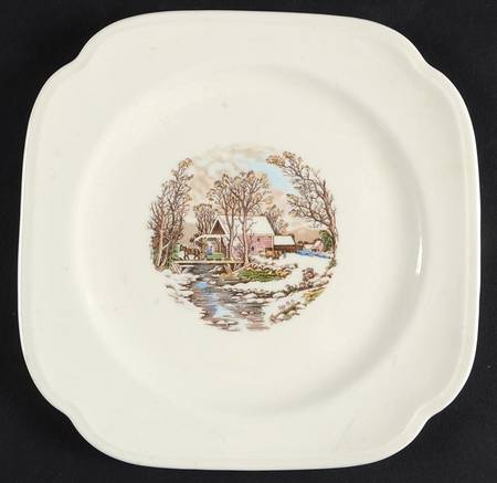 KNO196 Square Salad Plate