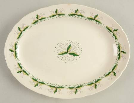 Leaf Dance 11" Oval Serving Platter
