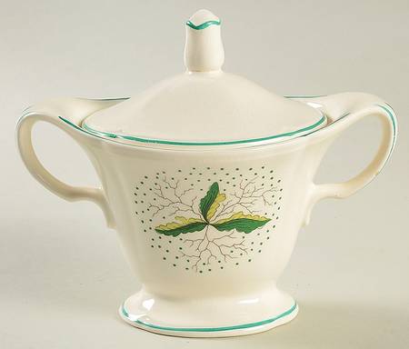 Leaf Dance Sugar Bowl & Lid