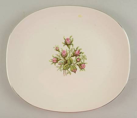 Moss Rose 12" Oval Serving Platter