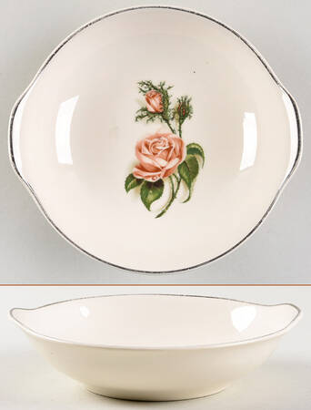 Moss Rose Lugged Soup Bowl