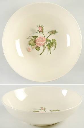 Moss Rose 9" Round Vegetable Bowl