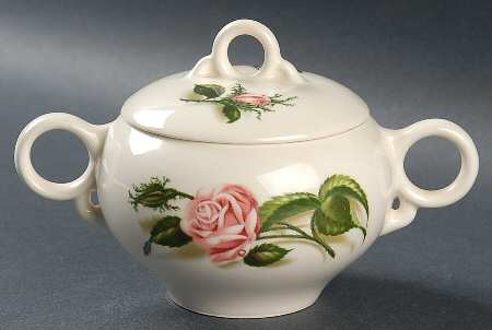 Moss Rose Sugar Bowl & Lid