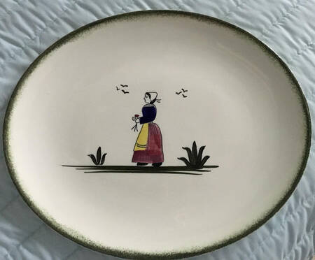 Normandy 14" Oval Serving Platter