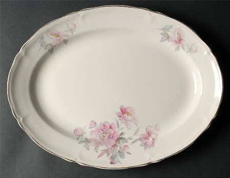 Peony 15" Oval Serving Platter