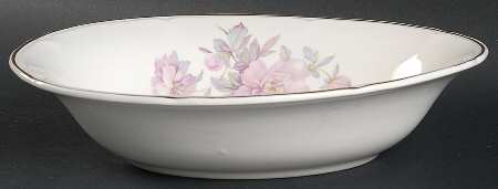 Peony 9" Oval Vegetable Bowl